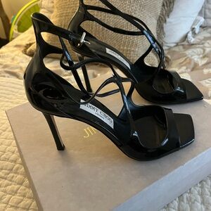 black Jimmy choo sandals